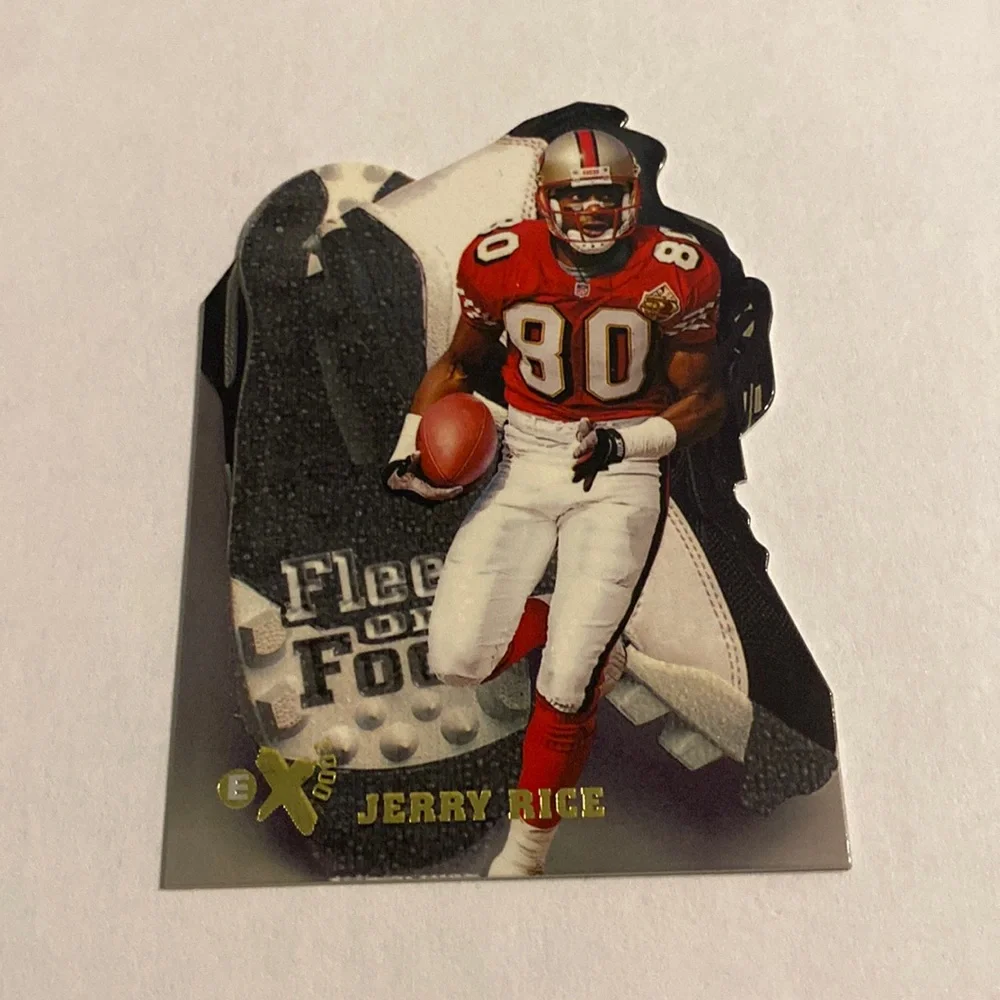 Jerry Rice HOF fleet of foot skybox 1997 Football Card Vintage Collectible